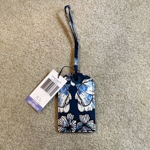 NWT Vera Bradley Floral Blue luggage tag